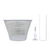 (048282) CANASTILLA R-20 BCO  C/BASE PLAT-HB
