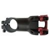 046100RO (POTENZIA DE ALUMINIO COLOR NEGRO CON TAPA COLOR ROJO, PARA MANUBRIO DE 35MM)