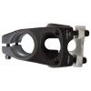 046112BL (POTENZIA DE ALUMINIO COLOR NEGRO CON TAPA COLOR BLANCO, PARA MANUBRIO DE 35MM)