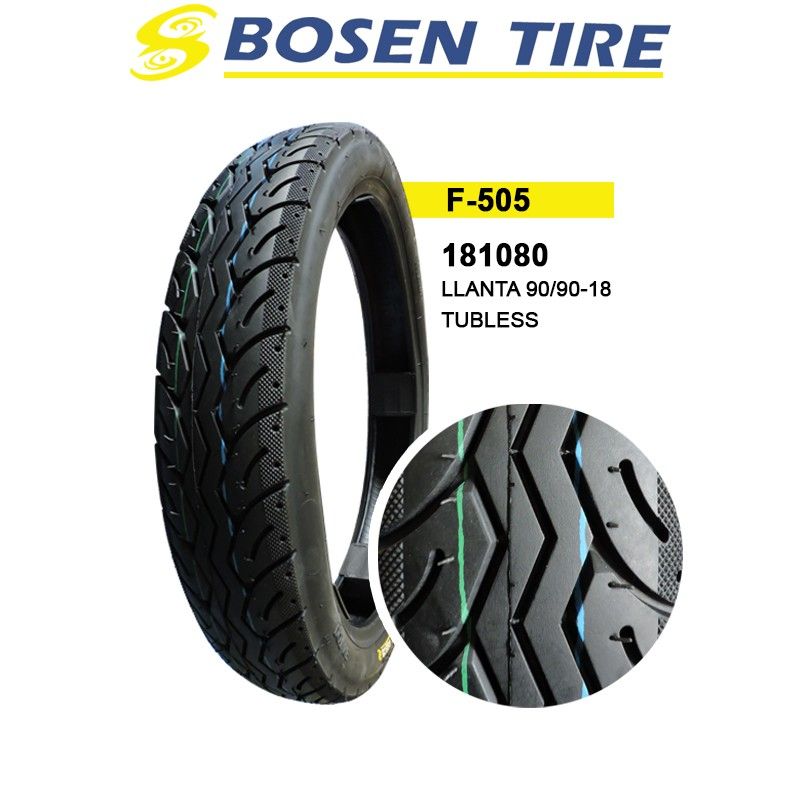 181080 (LLANTA 90/90 -18 BOSEN 505 TUBLESS)