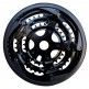 103226 (PLATO CIGUEÑAL TRIPLE NEGRO INDX CON CUBRE CADENA)