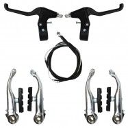 (053005) FRENO "V" BRAKE ACERO CORMADO zapata allent C/PALANCAS DE PLASTICO