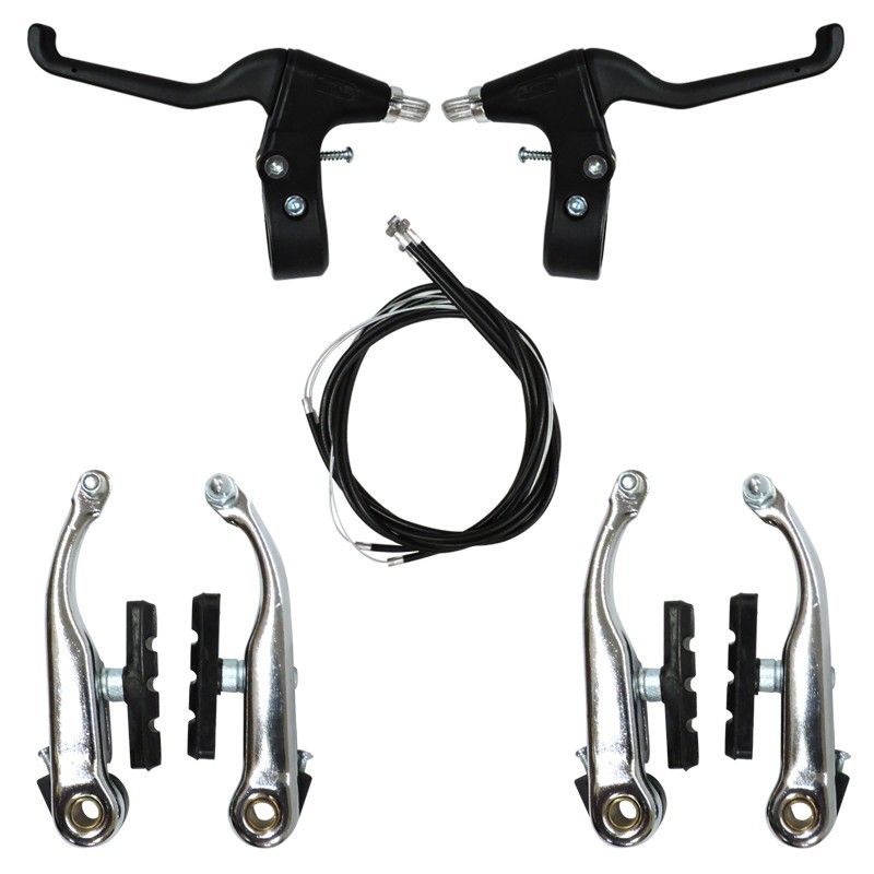 (053005) FRENO "V" BRAKE ACERO CORMADO zapata allent C/PALANCAS DE PLASTICO