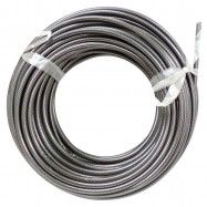FUNDA PARA CABLE , TRENZA CROMO PLATINUM