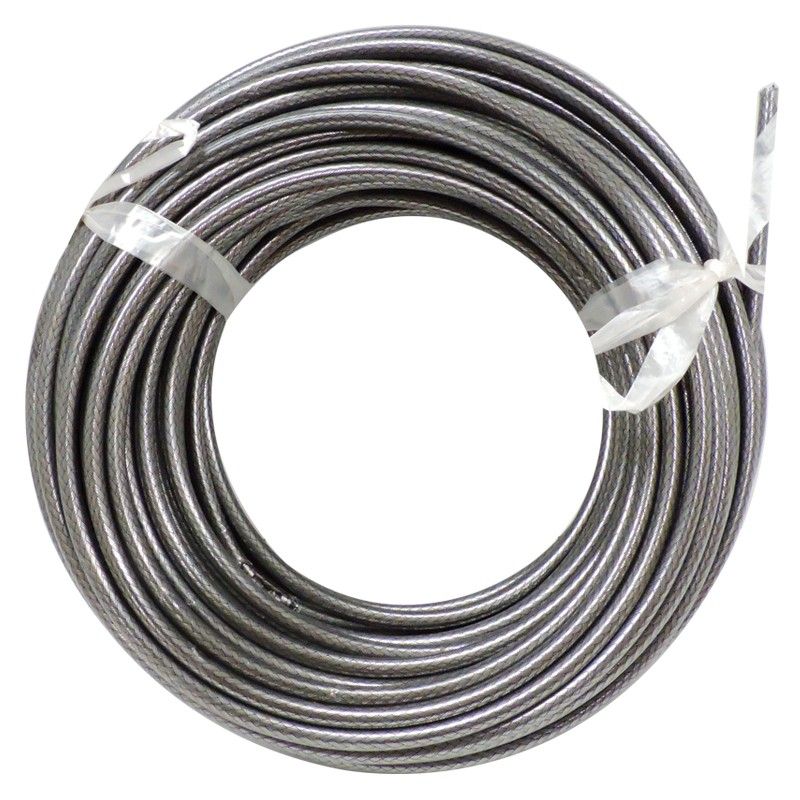FUNDA PARA CABLE , TRENZA CROMO PLATINUM