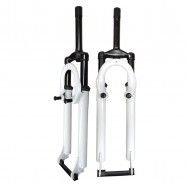 032033BL (TIJERA SUSPENSION MTB 26"  "V" BLANCO )