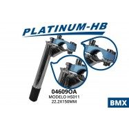 (046090A) POSTE P/MANUBRIO HS011 BMX/CROSS 22.2 AZUL