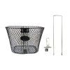 048390 (CANASTILLA R-16 MALLA ANCHA NEGRO CON BASE )