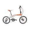 196000 (Bicicleta BENOTTO Plegable ATHENS R20 7V. De Luxe Aluminio Plata/Naranja)