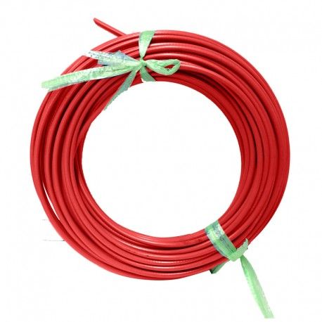 (056074R) FUNDA PARA CABLE DE FRENO 4.8 MM ROJO 25MTS CH