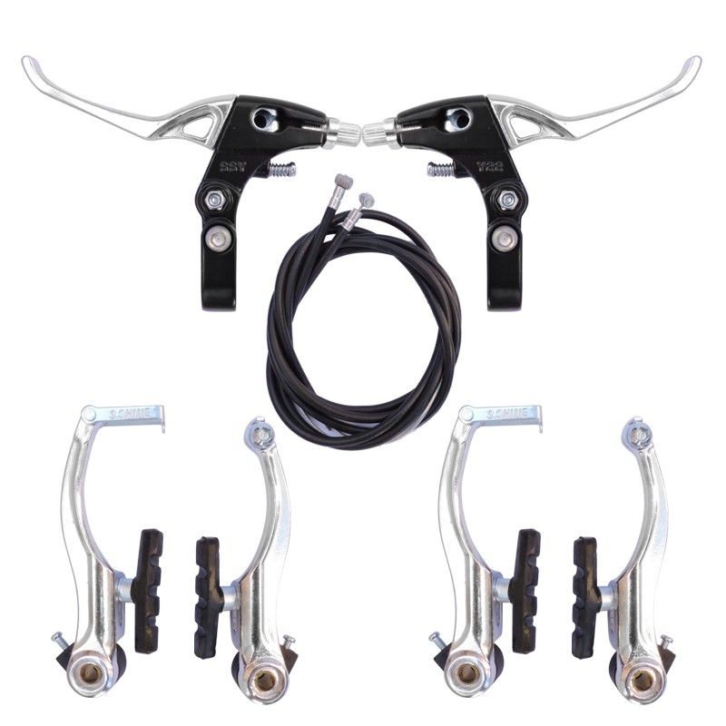 (052099) FRENO "V" BRAKE ALUMINIO CON PALANCA DE ALUMINIO SSE-13 NEG