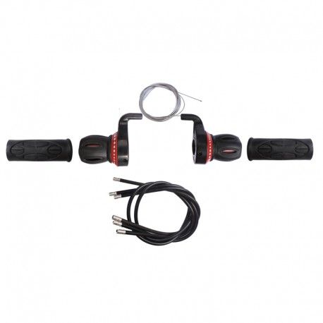 (107133) CAMBIO AL PUÑO MTB 6P rojo SSYY-04C