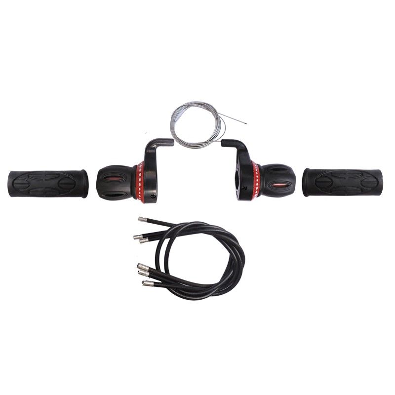 (107133) CAMBIO AL PUÑO MTB 6P rojo SSYY-04C