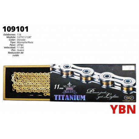 (109101) CADENA TITAN 211 11vel1/2X11/128X116L YBN