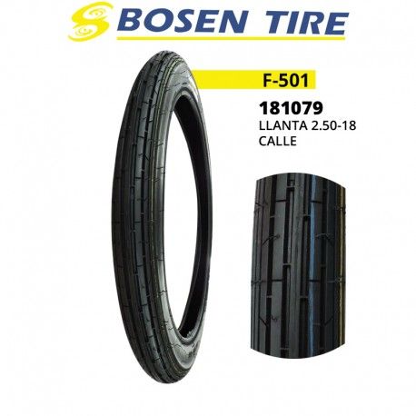 (181079) LLANTA 2.50-18 CALLE F-501 BOSEN