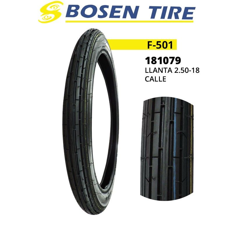 181079 (LLANTA 2.50-18 BOSEN F501)
