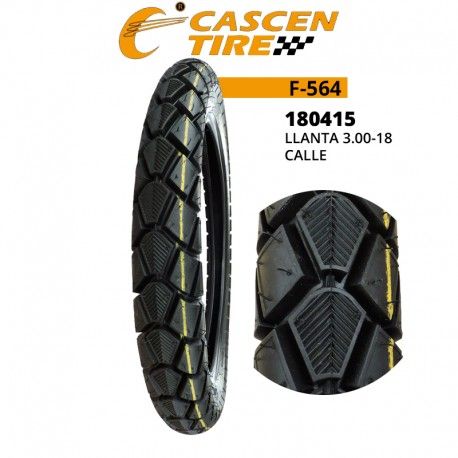 (180415) LLANTA 3.00-18 F-564 TODO TERRENO CASCEN
