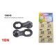 (109049) BROCHE DE CADENA 6pz YBN 9S QR 1*