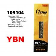 (109104) CADENA YBN PLATA 11S 1/2X11/128 X1 16L
