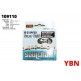 (109110) CADENA YBN PLATA 9S 1/2 X 11/128 X 116LH9-S