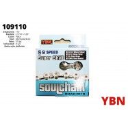 (109110) CADENA YBN PLATA 9S 1/2 X 11/128 X 116LH9-S