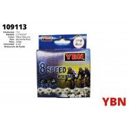 (109113) CADENA YBN GRIS/CAFE 8vel 1/2X3/32X116L