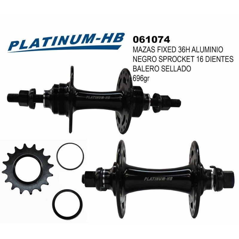 (061074) MAZAS 36X36 ALUMINIO FIXED NEGRO