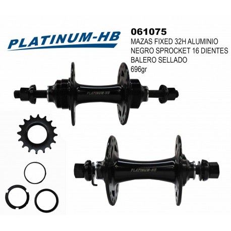 (061075) MAZAS 32X32 ALUMINIO FIXED NEGRO