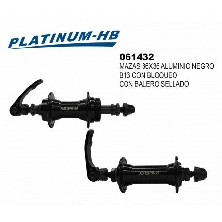 (061432) MAZAS 36X36 ALUMINIO NEGRO