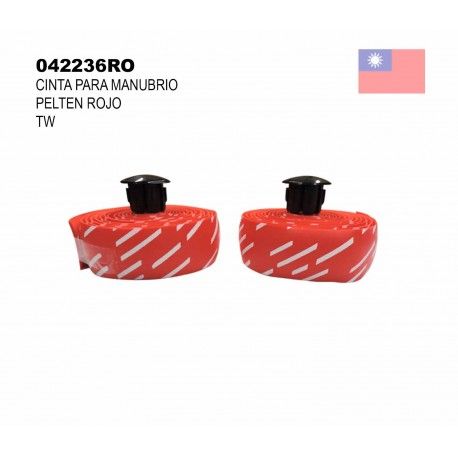 (042236RO) CINTA PARA MANUBRIO PELTEN ROJO TW