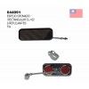 (044091) ESPEJO CROMADO 2 REFLEJANTES RECTANGULAR CL-102 TW