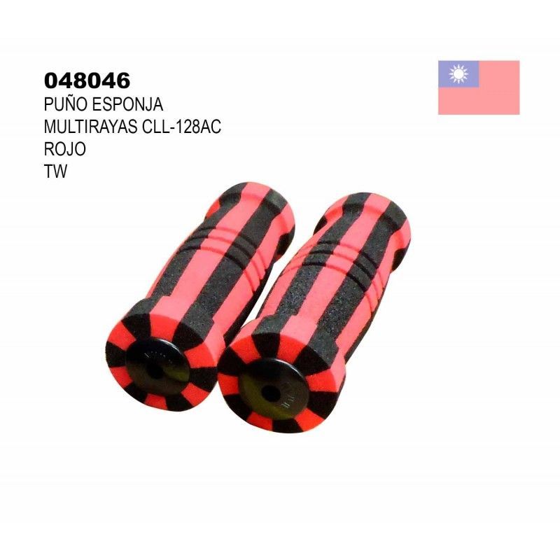 (048046) PUNO ESPONJA MULTIRAYAS CLL-128AC ROJO TW