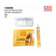 (136098) CAJA DE PARCHE 35X24 COLPACH CON PEGAMENTO 48 PZ TW