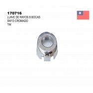 (170716) LLAVE DE RAYOS 8 BOCAS SW13 CROMADO TW