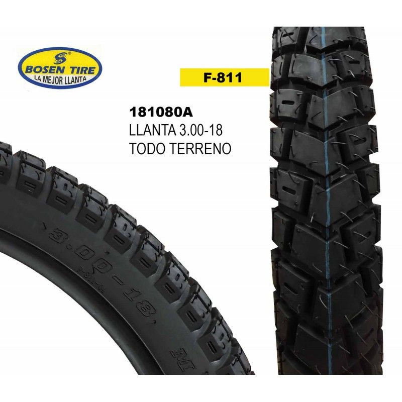 181080A (LLANTA 3.00-18 BOSEN F-811)