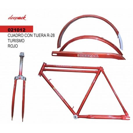 (021012) CUADRO CON TIJERA R-28 TURISMO ROJO