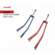 (031021) TIJERA R-28 TURISMO ROJO Y AZUL DEEPAK
