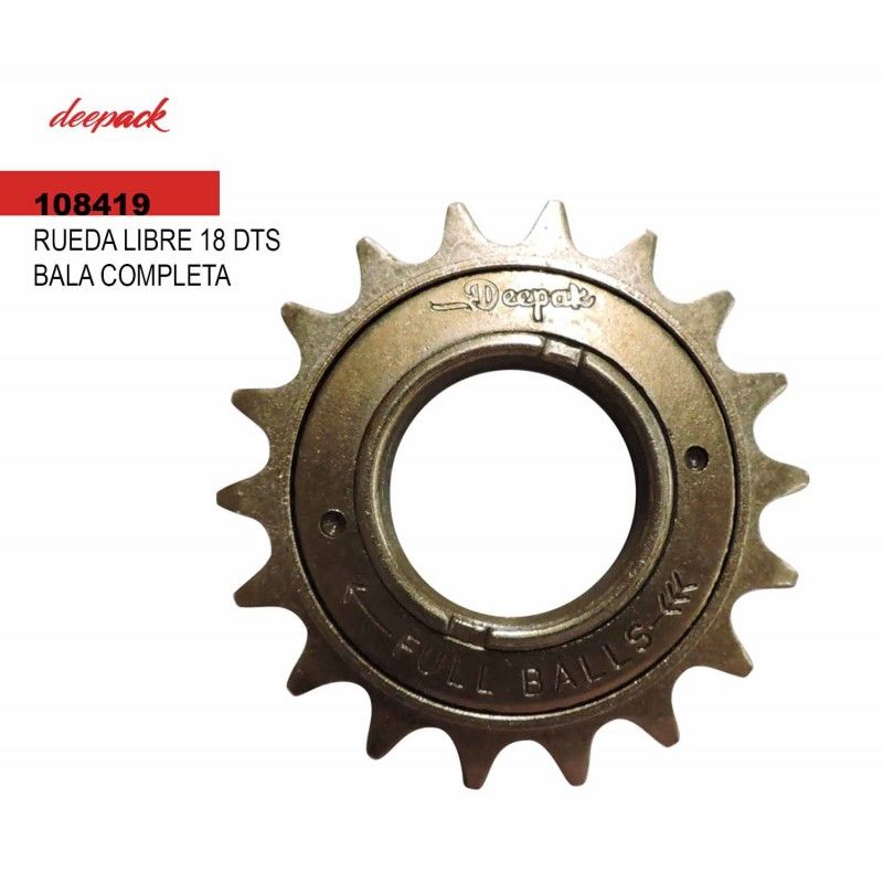 (108419)RUEDA LIBRE 18 DTS BALA COMPLETA DEEPAK