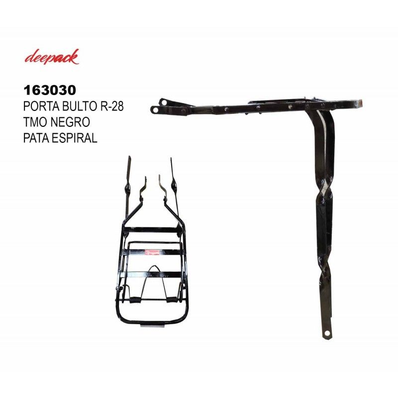 (163030) PORTA BULTO R-28 TMO NEGRO PATA ESPIRAL DEEPAK