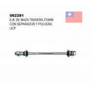 (062281) EJE DE MAZA TRASERA 210MM CON SEPARADOR Y POLVERA UCP TW