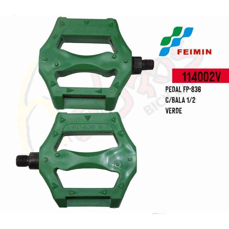 (114002V) PEDAL FP-836 C/BALA  1/2 VERDE