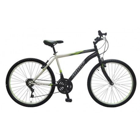 (194052) Bicicleta WOLF Montaña R26 18V. Hombre Frenos ”V” Blanco/Negro Acero Talla:UN