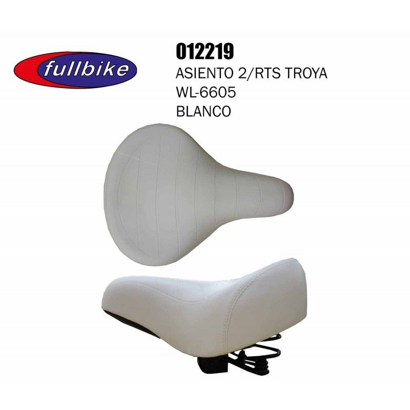 (012219) ASIENTO FULLBIKE 6605 BLANCO 2RTS