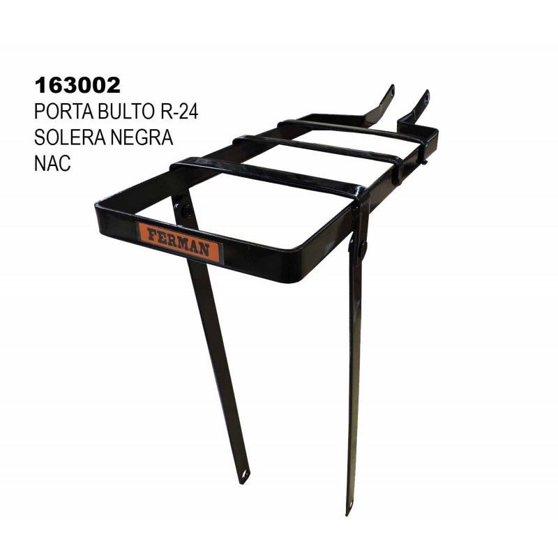 (163002) PORTA BULTOS R-24 SOLERA NEGRA NAC