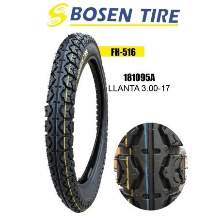 (181095A) LLANTA 300-17 F-516 CALLE BOSEN