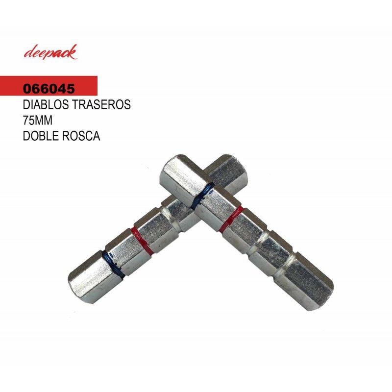 (066045) DIABLO TRASERO 75 MM DOBLE ROSCA DEEPAK