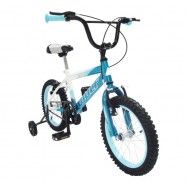 (197024) Bicicleta WOLF Cross R16 1V. Niño Frenos ”V” Ruedas Laterales Acero Azul/Blanco Talla:UN