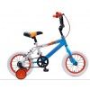 (198019)  Bicicleta WOLF Infantil R12 1V. Niño Frenos ”V” Ruedas Laterales Aceero Azul/Blanco Talla:UN