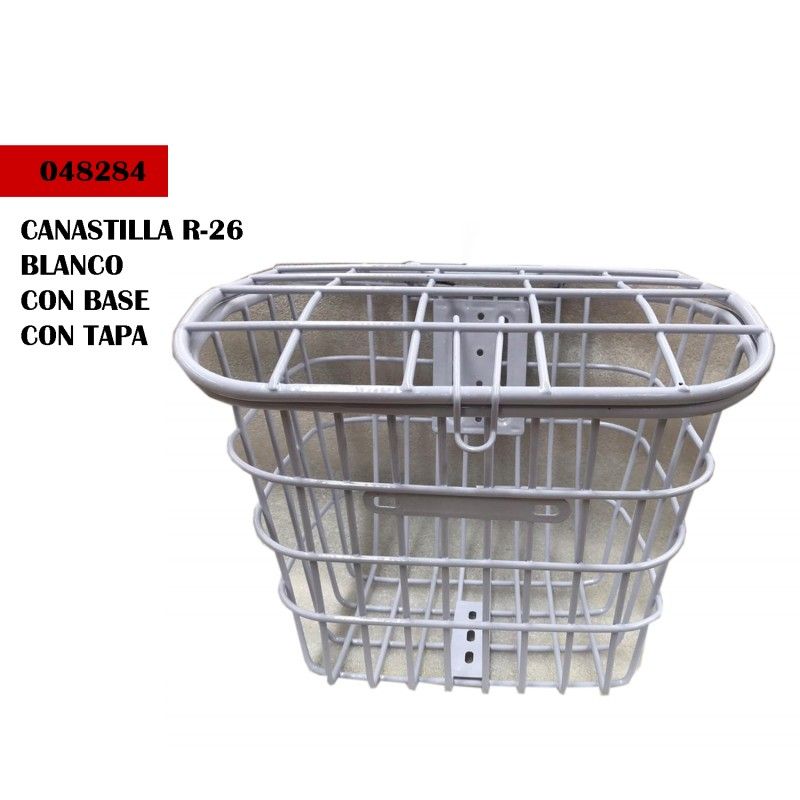 (048284) CANASTILLA R-26 BLANCO CON TAPA A-132
