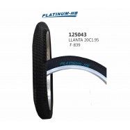 (125043) LLANTA 20X1.95 F-839 NEG PLATINUM-HB